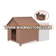 wpc wooden plastic pet dog house with fence