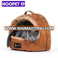 Luxury Semi-closed Pet Puppy House Windproof Plush Cat House Wholesale