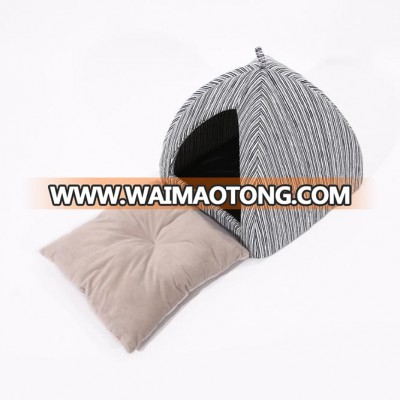 Hot sell comfortable new products soft canvas cat tent,pet igloo,igloo pet house